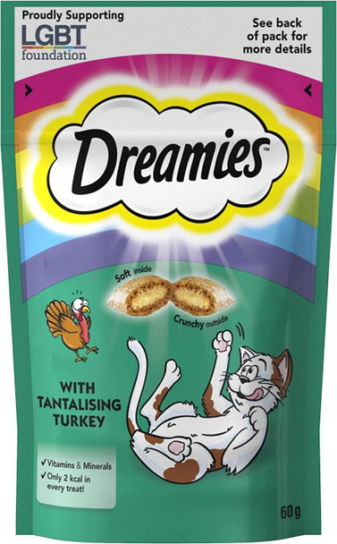 Dreamies Cat Treats with Turkey, 60g