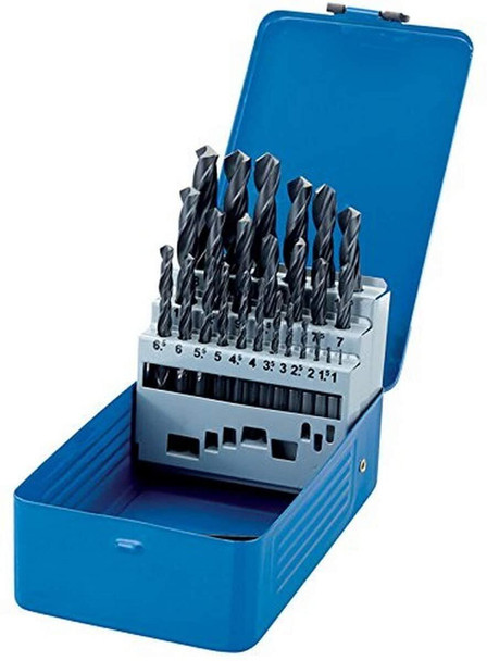 Draper 25928 Expert Metric HSS Twist Drill Set, 1mm-13mm, 25 Pcs