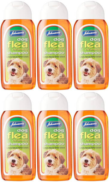 Jvp Dog Flea Cleansing Shampoo 200ml (Pack of 6)