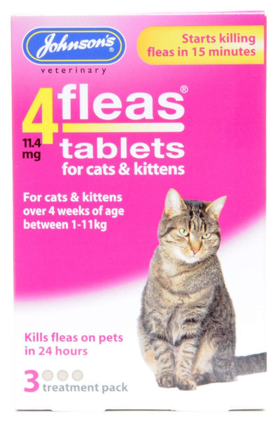 Johnsons Cat & Dog Products (Cat Flea Tablet 2 x 3 Pack)