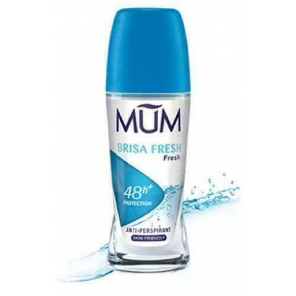 SIX PACKS of Mum Brisa Fresh Anti-Perspirant Roll On 50ml