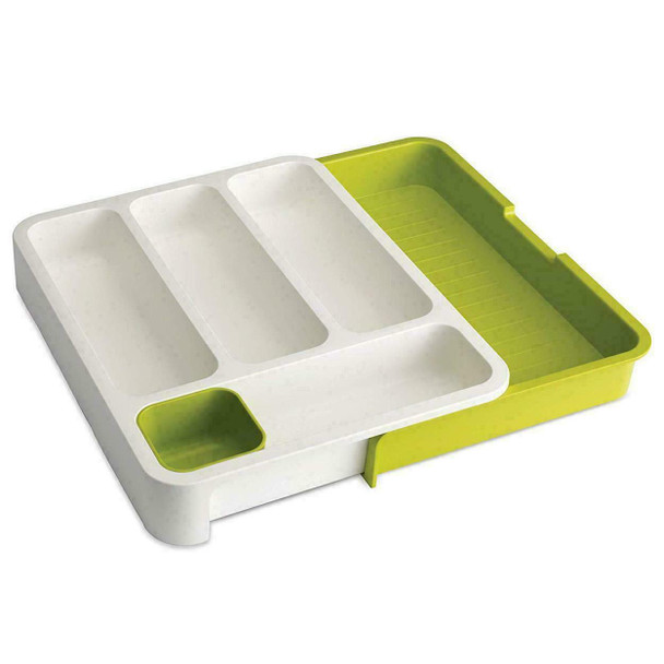 Joseph Joseph Drawer Storage for Cutlery & Kitchen Utensils White/Green