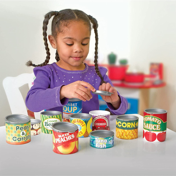 Melissa & Doug Let's Play House Grocery Cans | Pretend Play Play Food | 3+ | Gift for Boy or Girl