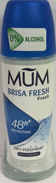 TWELVE PACKS of Mum Brisa Fresh Anti-Perspirant Roll On 50ml