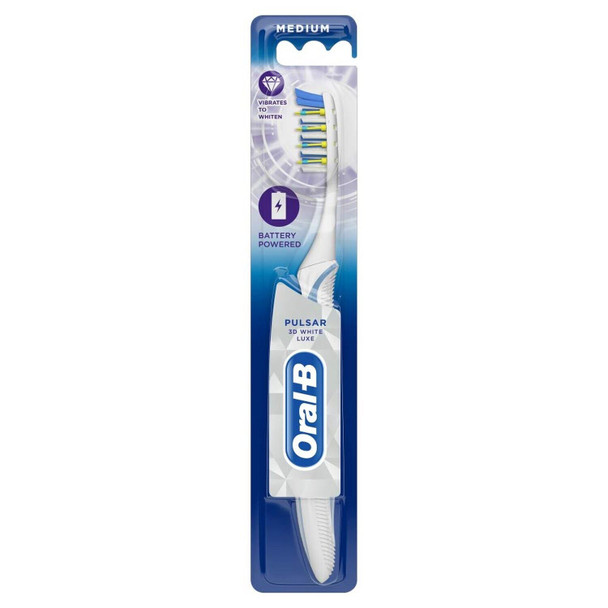 Oral-B Pulsar 3D White Luxe Toothbrush With Battery Power