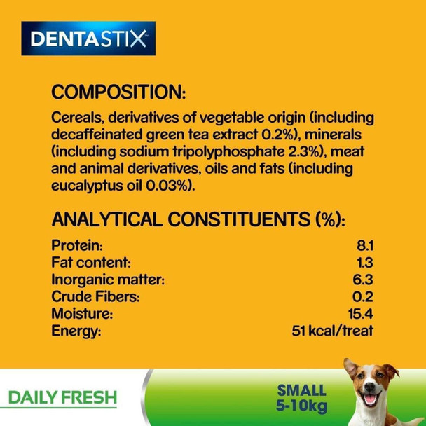 PET-712105 Pedigree Dentastix Fresh Small (7stk) 10 Pack