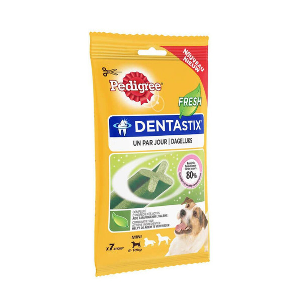 Pedigree Dentastix Fresh Daily Dental Chews Small Dog 7 Sticks (Pack of 10)