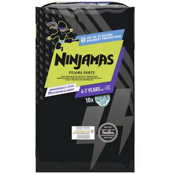 Ninjamas For boys aged 4-7 years Black