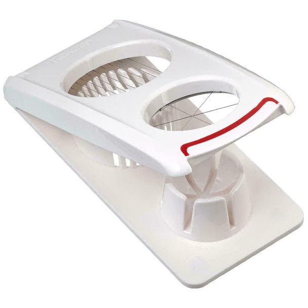 Leifheit Egg cutter Combi in white/red, stainless steel