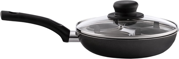 Sapphire P063 20 cm 4-Cup Egg Poacher , Black