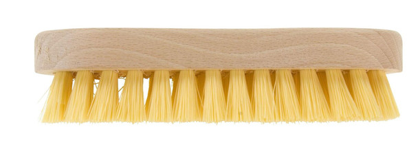 Elliott Wooden Scrubbing Brush with Curved Grip Handle, Durable hard synthetic fibres, ideal for Laundry, Carpet cleaning and Scrubbing hard and laminate floors