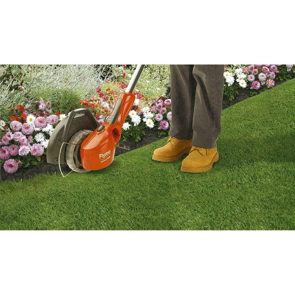 Flymo Contour 500E Electric Grass Trimmer and Edger, 500 W, Cutting Width 25 cm, Orange