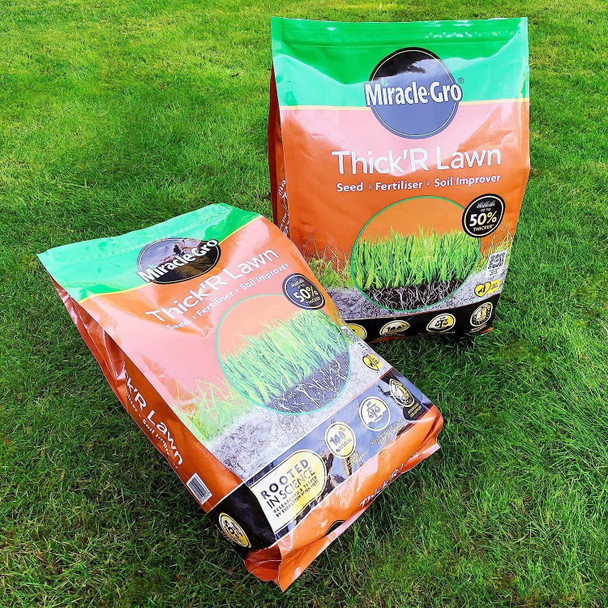 Miracle Gro Thick'R Lawn All in one Grass Seed Fertiliser & Soil Improver 4kg