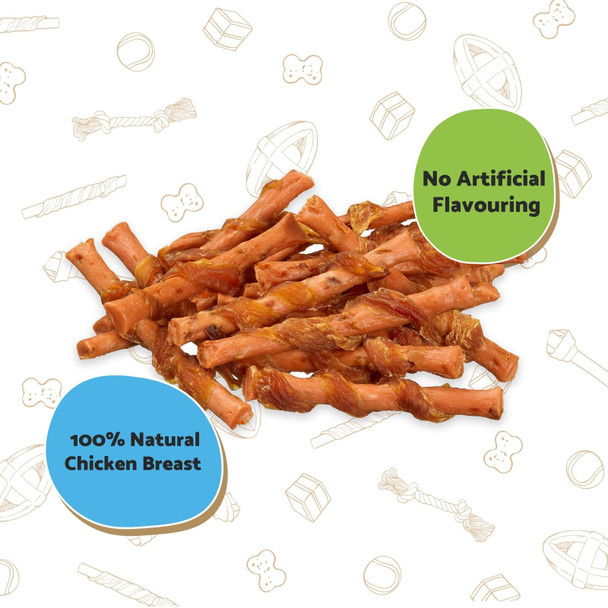 Good Boy - Chewy Chicken With Carrot Sticks - Dog Treats - Made With 100% Nat...