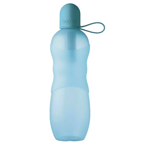 Bobble Filtered Sports Water Bottle, with Soft-touch Carry Cap, 650ml 22oz Blue