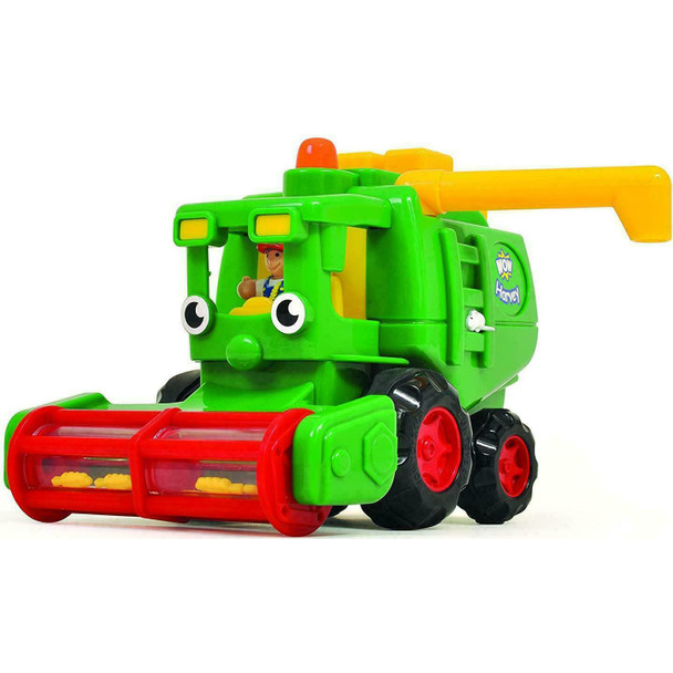WOW Toys Harvey Harvester Push & Go Motorised Toy With Figure & Realistic Sounds