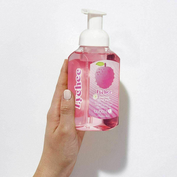 Bubble T Cosmetics Lychee Moisturising & Foaming Hand Wash, Cruelty Free, 250ml