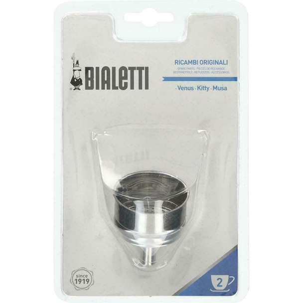 Bialetti Replacement Spare Parts For Coffee Maker, Stainless Steel Funnel, 2 Cup