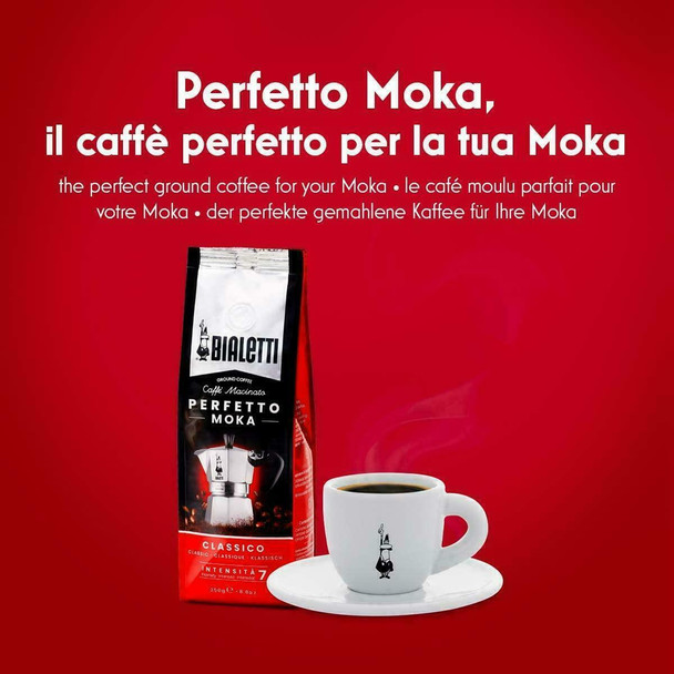Bialetti Moka Induction 2 Cup, Stovetop Espresso Coffee Maker - Aluminium - Red