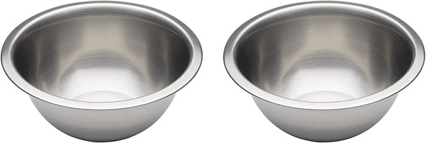 Chef Aid Mixing Bowl With 0.5 Litre Capacity, Diameter Stainless Steel - 13.6cm