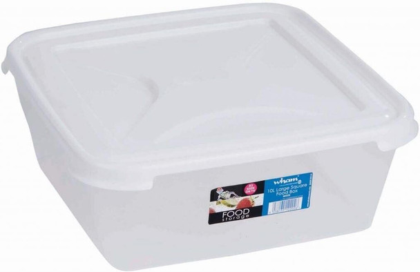 Wham High Grade Plastic Food Storage Container White Plastic 32.5 x 13 cm