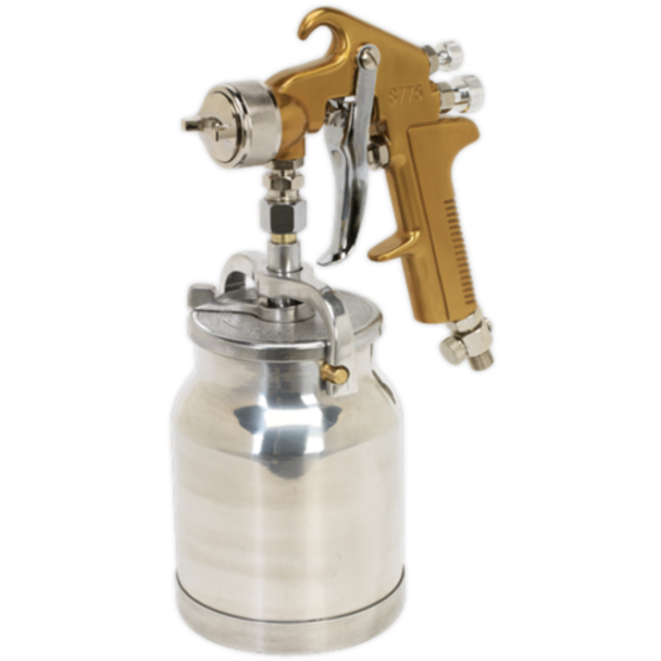 Sealey General Purpose Suction Feed Spray Gun - 1.7mm, For Automotive Finishing