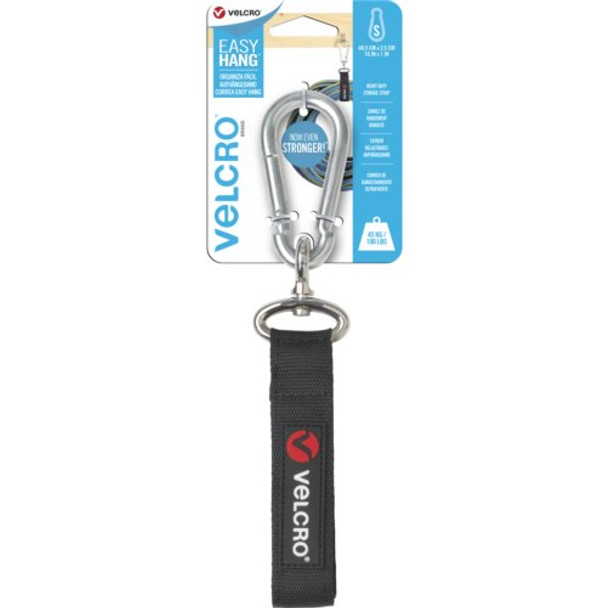 VELCRO® Brand Easy Hang Small Strap - 406mm x 25mm - Black - Home - Easy Storage
