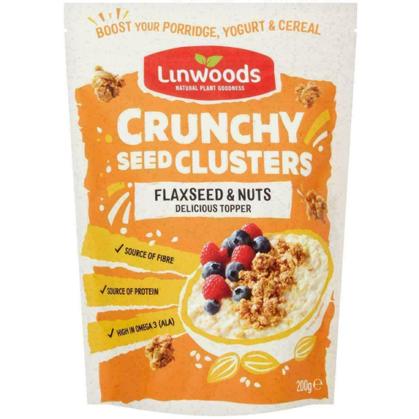 Linwoods Crunchy Seed Clusters Flaxseed & Nuts - 200g - Source Of Fibre/Protein