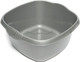 Wham Casa Square Washing-up Bowl Silver High Gloss Finish, 32cm/9 Litre