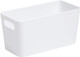 Wham Rectangular 20cm Home Studio Storage Basket White 1.4L