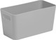 Wham Rectangular 20cm Home Studio Storage Basket Grey 1.4L