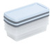 Wham Storage Snack Box Containers 4 Pack Set with Lids 800 ml