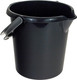 Wham Black 10 Litre Durable High Grade Plastic Bucket with Litre Scale