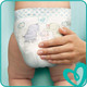 Pampers Baby Extra Dry Nappies Size 8 Essential Pack/Stretchy/Absorbent, 27 Pack