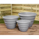 Wham Grey Beehive Round Upcycled Planter 48cm