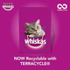 Whiskas 1+ Dry Cat Food Kibble for Adult Cats with Tuna & Salmon 2kg Bag
