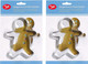 Tala Stainless Steal Gingerbread Man Shape Decoration Baking Cookie Cutter (Pack of 2)
