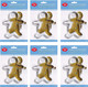 Tala Stainless Steal Gingerbread Man Shape Decoration Baking Cookie Cutter (Pack of 6)