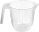 Wham 1Lt Clear Plastic Reusable Measuring Jug (Set of 4)