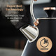 Tower T10044RG Cavaletto Pyramid Kettle with Fast Boil, Detachable Filter, 1.7 Litre, 3000 W, Black and Rose Gold