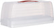 Curver 175247 Rectangular Cake Tin Transparent/White, Polypropylene