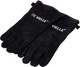 De Vielle Heritage Leather Stove Gloves, Metal, Black, 1 Pair