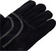 De Vielle Heritage Leather Stove Gloves, Metal, Black, 1 Pair