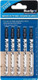 Blue Spot Tools 19007 5 Piece HCS Fast Cut Jigsaw Blades For Wood (6 TPI)