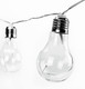 Status Solar Light String 10 Clear Multicolour Outdoor Garden Bulbs Rechargeable