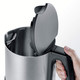 SEVERIN WK 3409 Kettle 2200 Plastic 1.7 Litres Brushed Stainless Steel Black