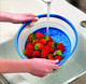 Heat Eat NS450 Microwave Plate Cover/Colander/Strainer, Red Or Blue, 27cm