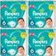 76 x Pampers Baby Dry Nappies 12 Hour, Size 6 Flexible Sides 13-18kg, Carry Pack