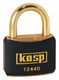 Brass Padlock - 40mm - Brass Shackle - Black