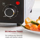 Tower T14044 Mini Oven with Dual Hot Plates, Adjustable Temperature Control, ...